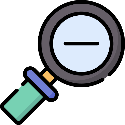 Zoom out loupe zoom out magnifying glass icon