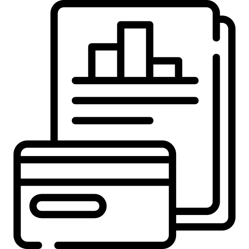 Debt debt dollar credit card icon