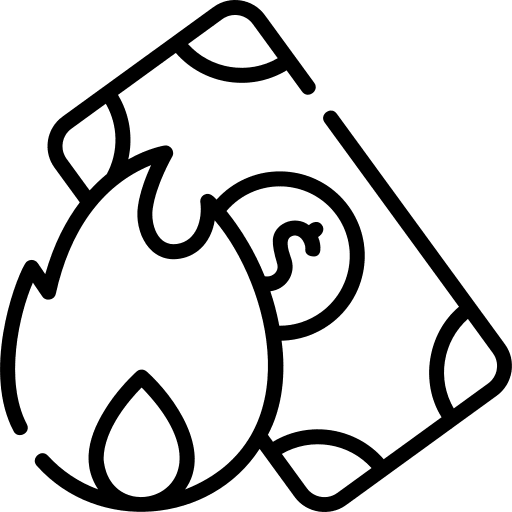 Debt banknote business and finance dollar icon