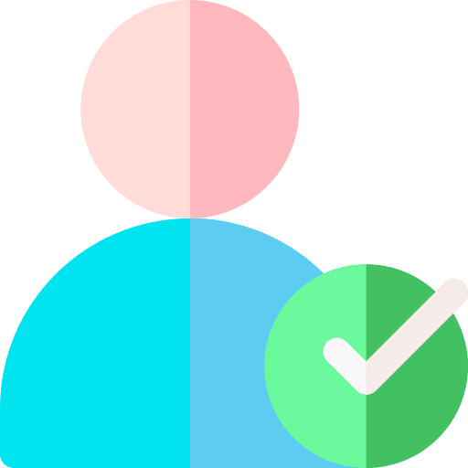Employee active user select check icon