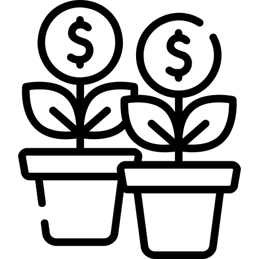 Saving money payment money growth saving icon