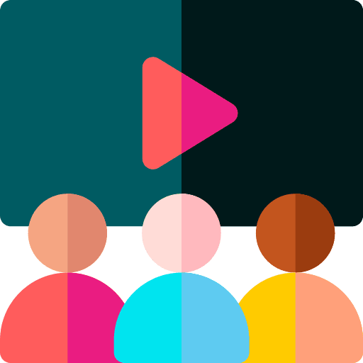 Video screen school video icon