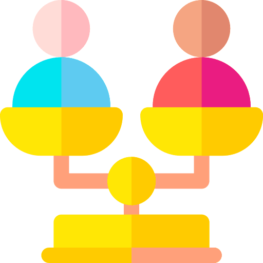 Balance law legal weight icon