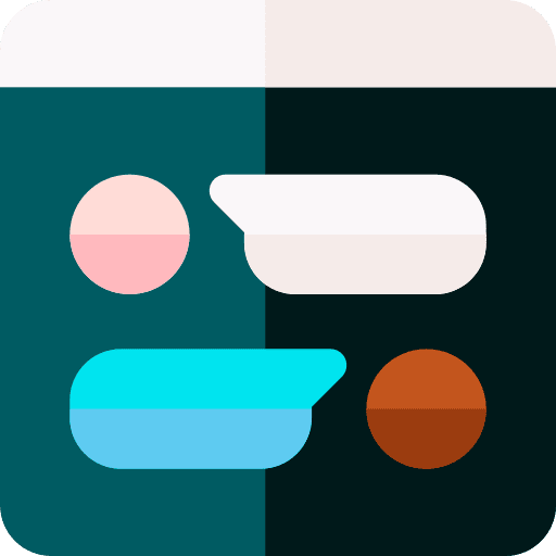 Chat cell phone teamwork chat group icon