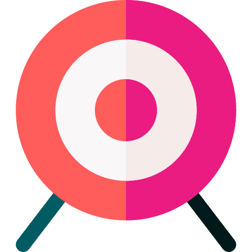 Target darts targeting sports and competition icon