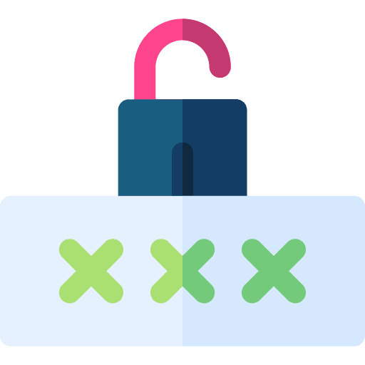Password safety password access icon