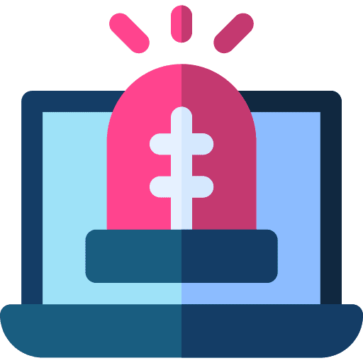 Alert warning computer technology icon