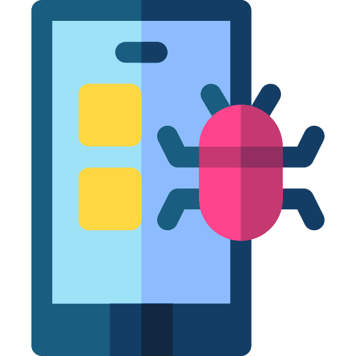 Malware unprotected touch screen security icon