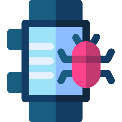 Smartwatch electronics miscellaneous virus icon