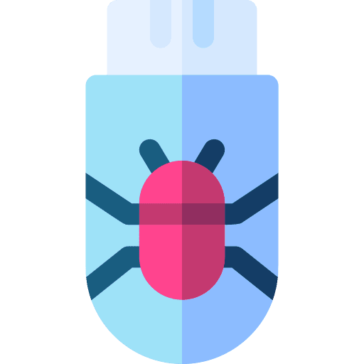 Usb file storage flash drive bug icon