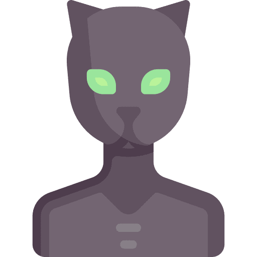 Cat costume user science fiction icon