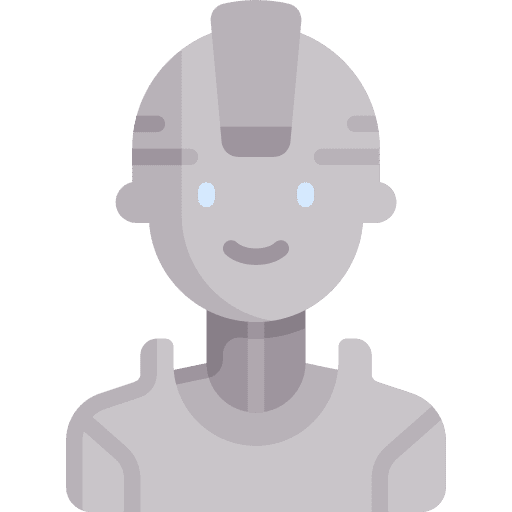 Robot knight avatar fantasy icon