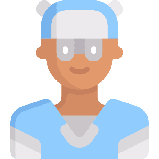 Character cap user man icon