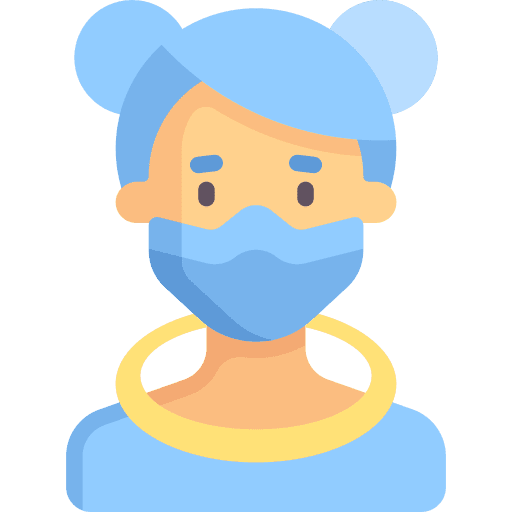 Character user dyed hair people icon