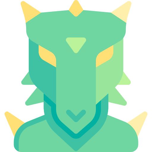 Dragon character animals wings icon