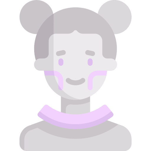 Ghost character girl avatar icon
