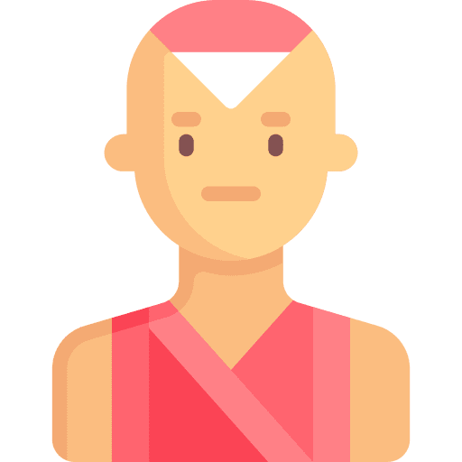 Monk avatar user video game icon
