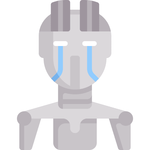 Robot robot cyberpunk humanoid icon
