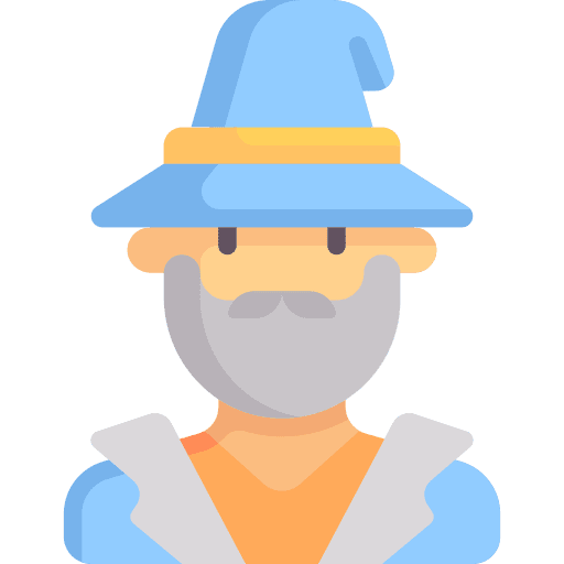 Wizard video game gaming beard icon