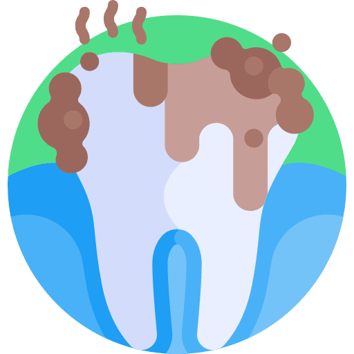 Dirty dentist hygiene healthcare and medical icon