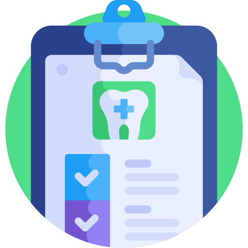 Medical check dentist treatment criteria icon