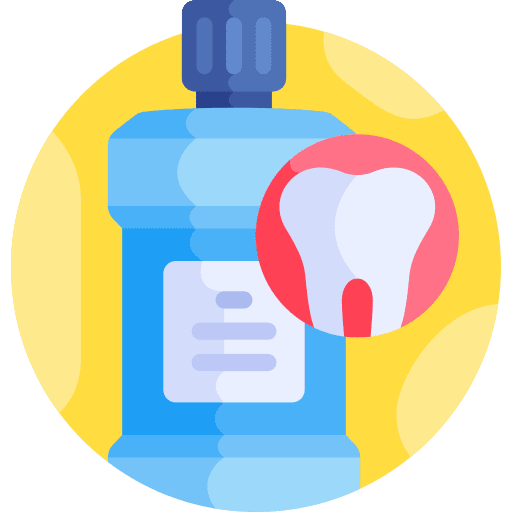 Mouthwash dentist dental teeth icon