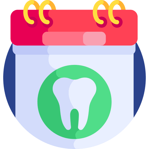 Calendar dentist healthcare medical appointment icon