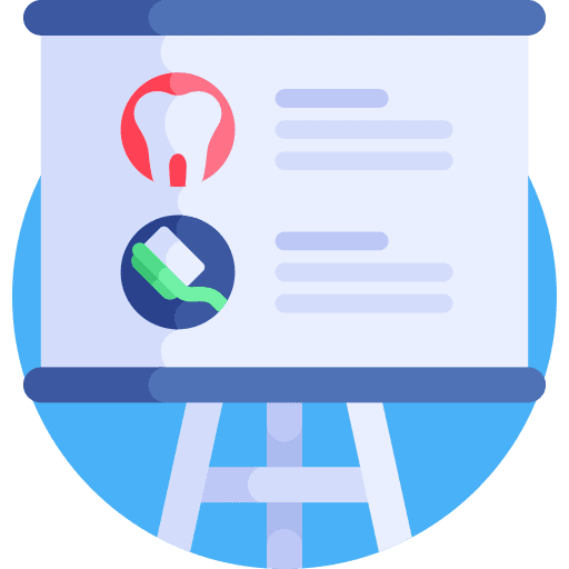 Data education healthcare and medical presentation icon