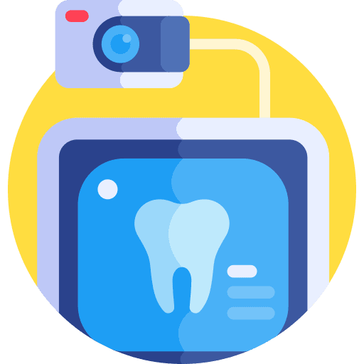 X rays anatomy monitor orthopantomogram icon