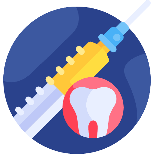 Syringe healthcare and medical dentist teeth icon