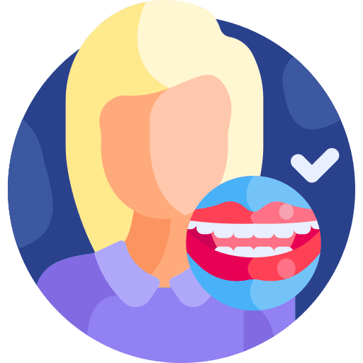 Girl avatar tooth healthy icon
