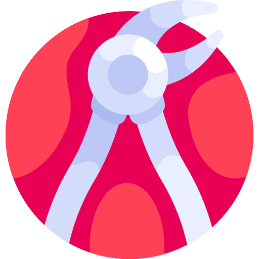 Nippers medical equipment tool pliers icon