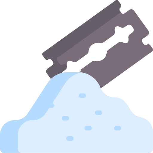 Cocaine addiction inhale cocaine icon