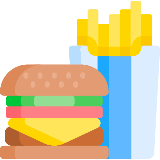 Junk food junk food fast food burger icon