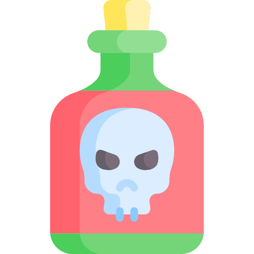 Poison chemistry bottle poison icon