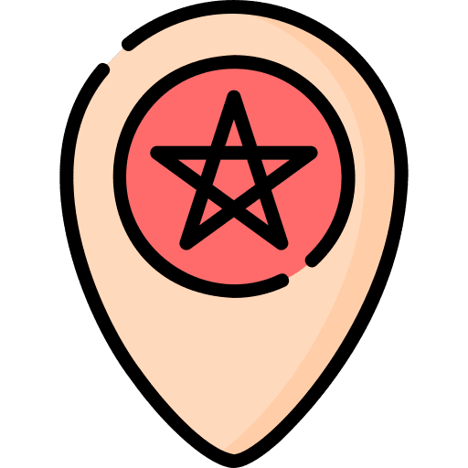 Morocco maps and location placeholder map icon