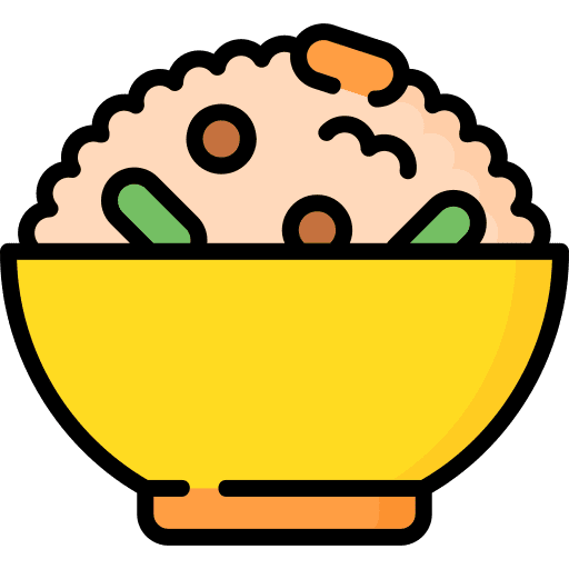 Couscous semolina african gastronomy icon