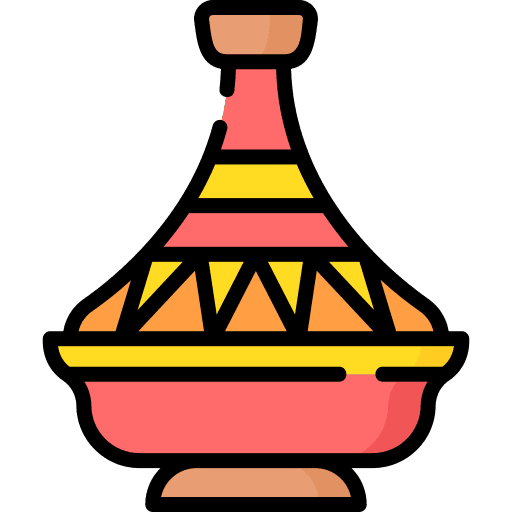 Tajine gastronomy moroccan tajine icon