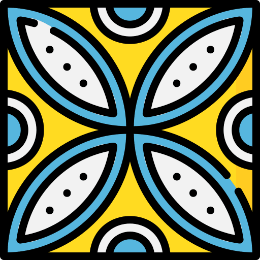 Tile art and design structure architecture icon