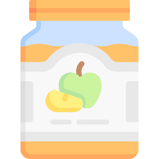 Jam strawberry food jar icon