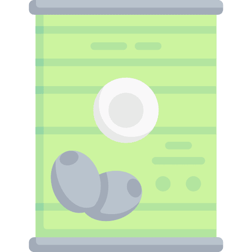 Olives preserve food can icon