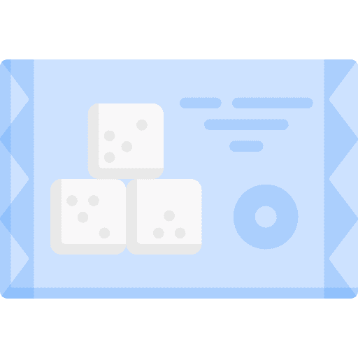 Sugar sweet food and restaurant sugar icon