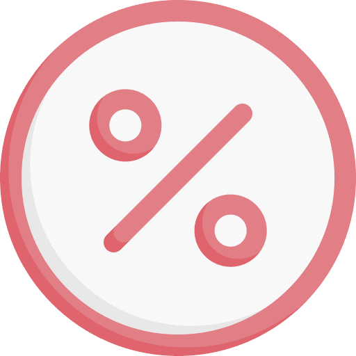 Discount maths mathematics commerce and shopping icon