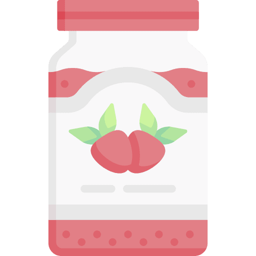 Jam food and restaurant strawberry jam food icon