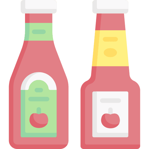 Ketchup food and restaurant sauce bottle ketchup icon