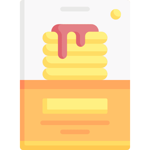 Pancake bakery breakfast dessert icon