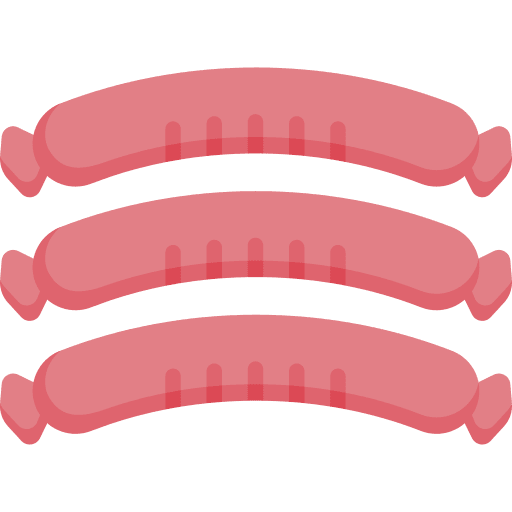 Sausage junk food sausages sausage icon