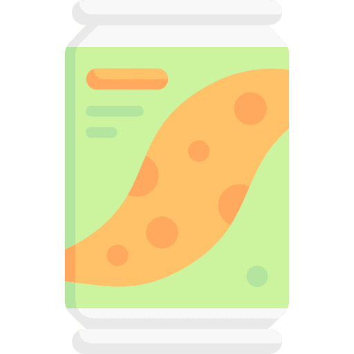 Soda food and restaurant tin drink icon