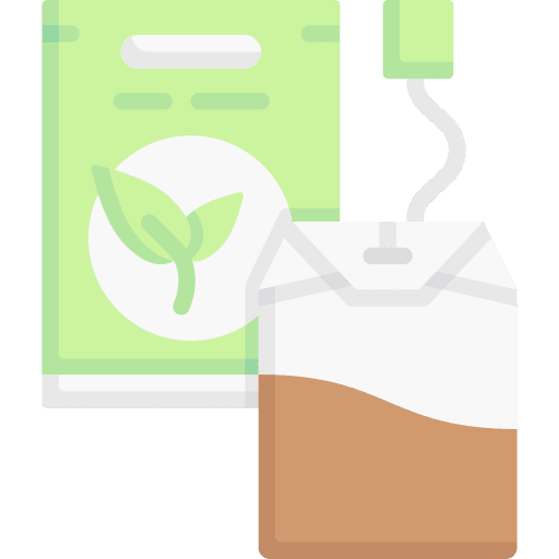 Tea drink herbal food and restaurant icon