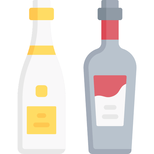 Wine crystal wine bottle icon